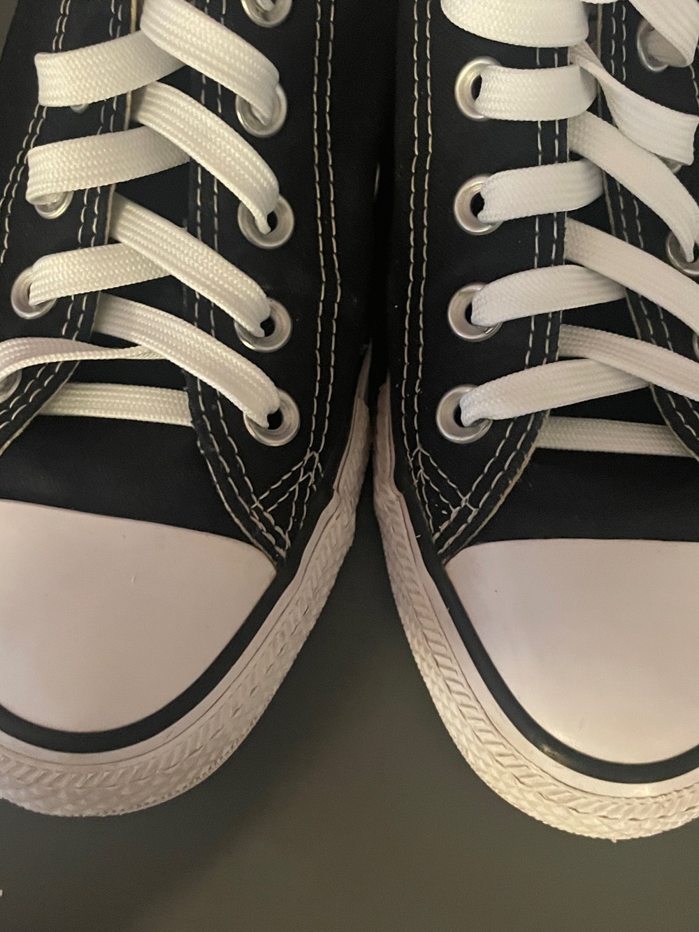 Converse Chuck Taylor All Star Black Low Top Canvas Sneakers Unisex M7 W9 - Picture 6 of 12